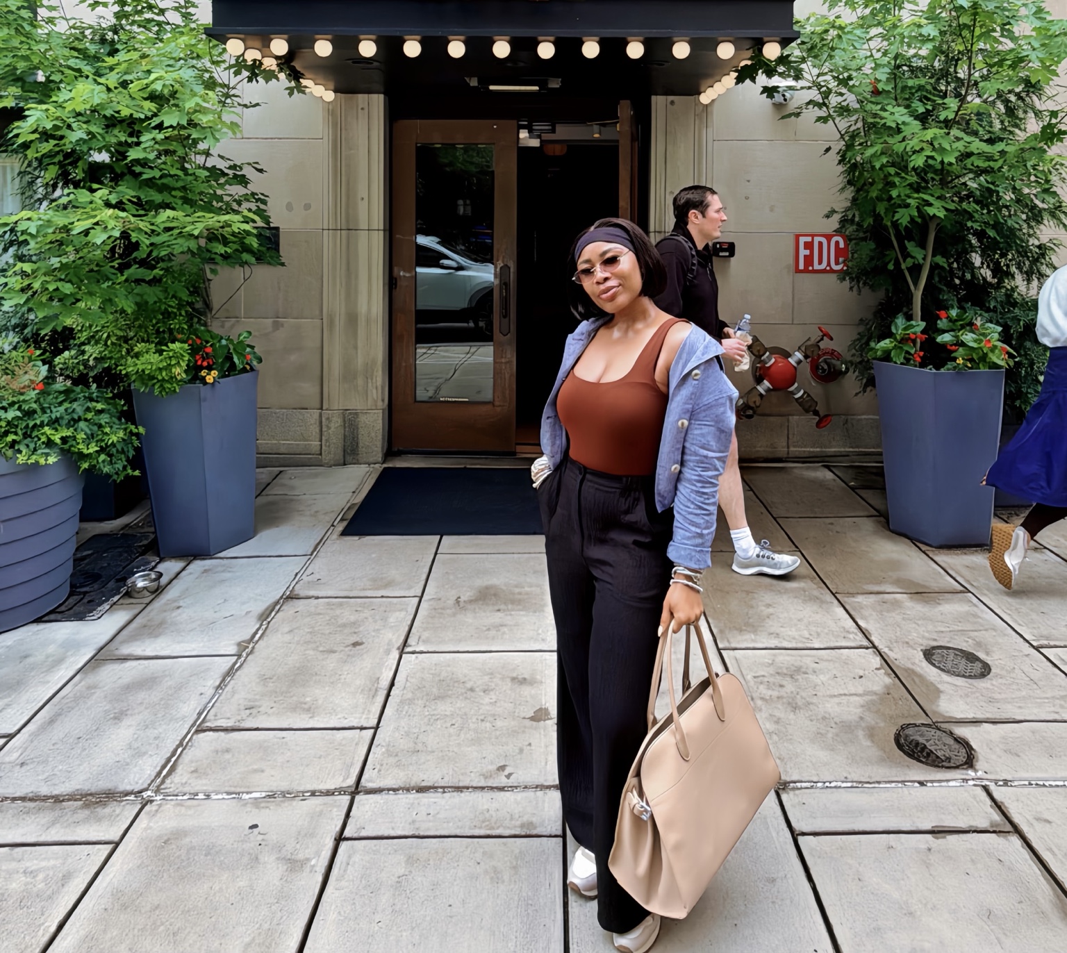 Dr. Osa Woghiren enjoying a day in the city